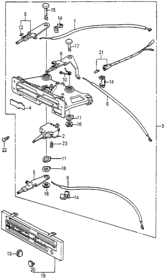 Honda 39330-692-662 Control Assy., Heater