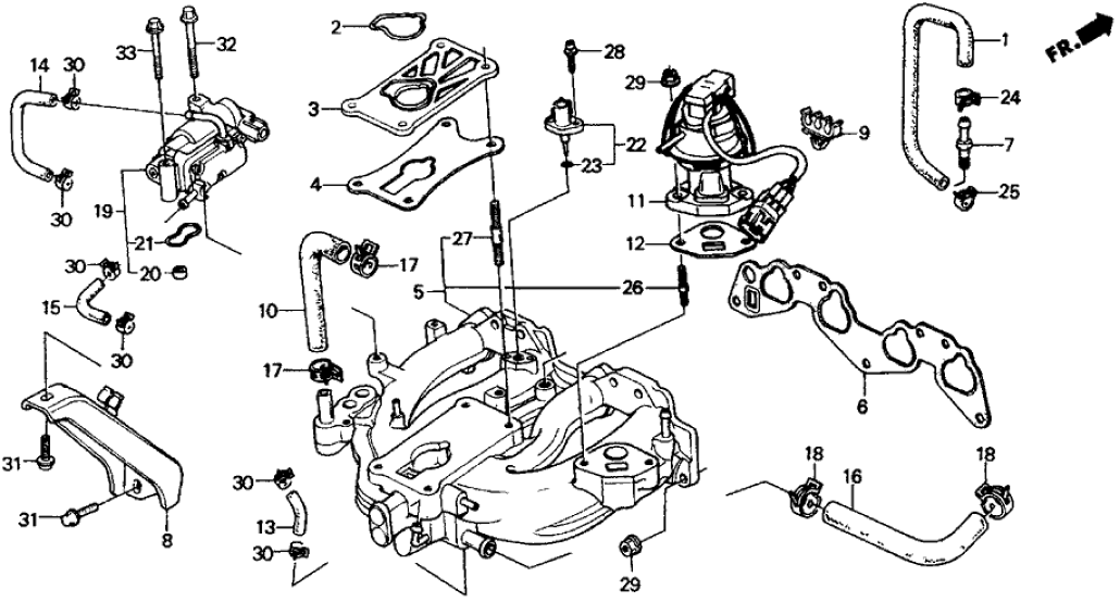 Honda 19508-PM5-A00 Hose, Bypass Outlet