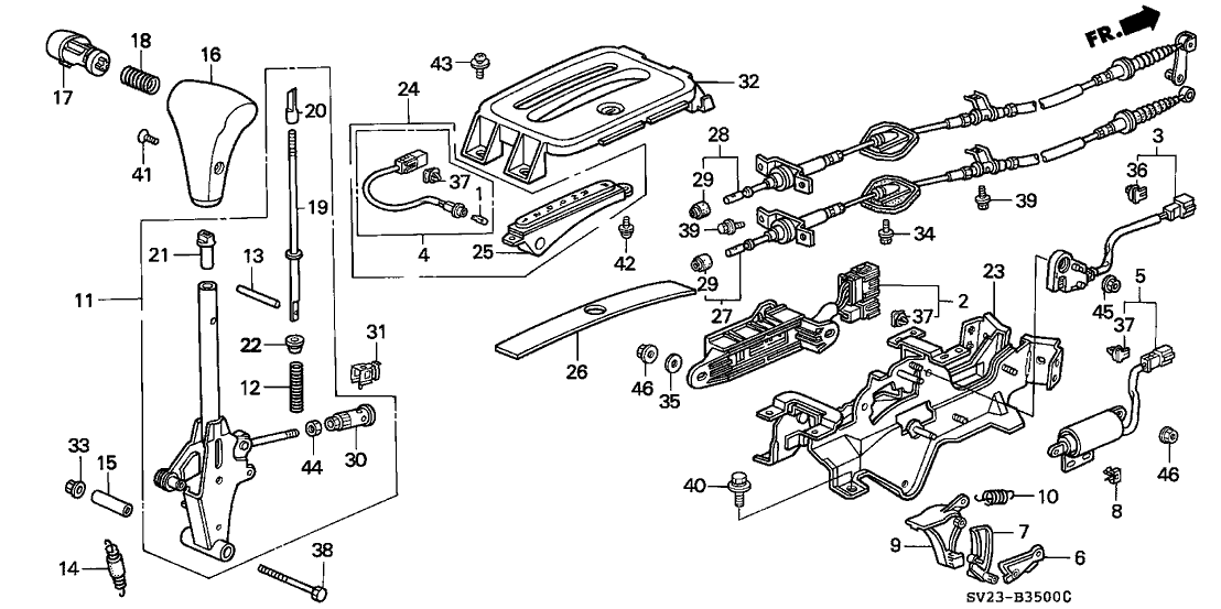 Honda 54202-SV4-A80 Bracket, Control