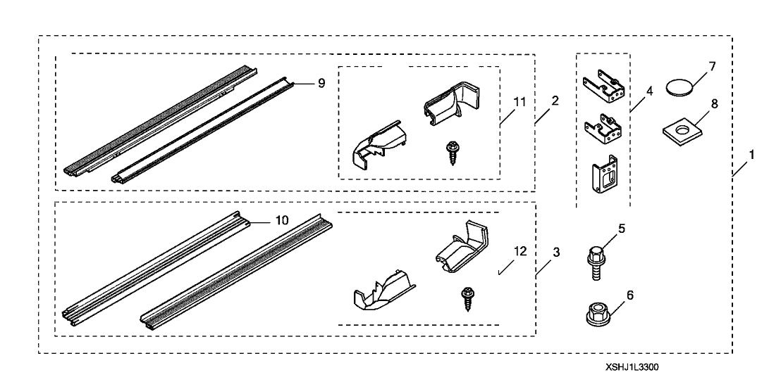 Honda 08L33-SHJ-100 Running Boards