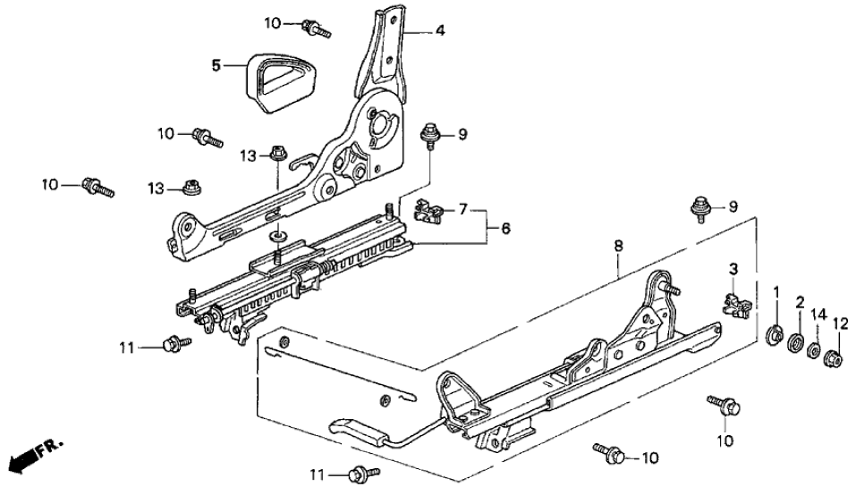 Honda 81270-SS0-A01 Adjuster, R. Slide (Inner)