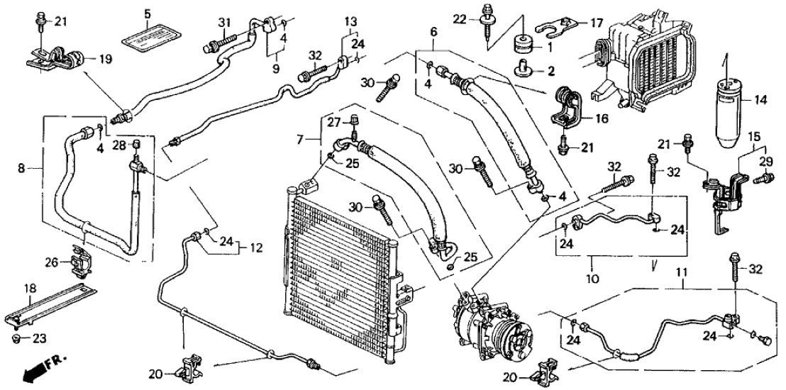 Honda 80363-SR3-A00 Stay, Suction Hose