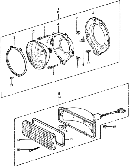 Honda 33300-SA0-674 Light Assy., R. FR. Combination