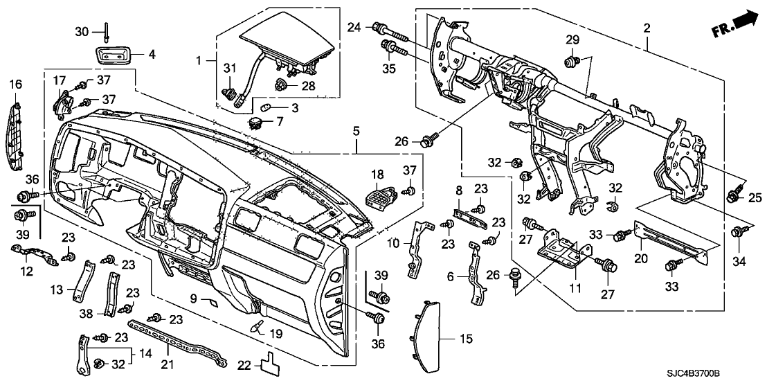 Honda 77125-SJC-A00 Bracket, Release Lever