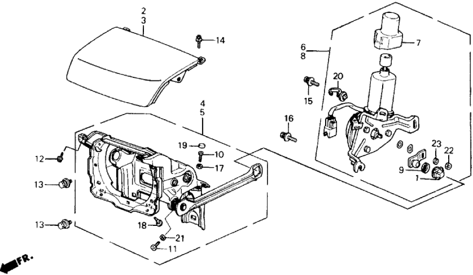 Honda 76131-SF1-003ZZ Retractable, L. Headlight