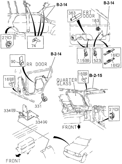 Honda 8-94457-053-0 Clip, Harness (L=60)