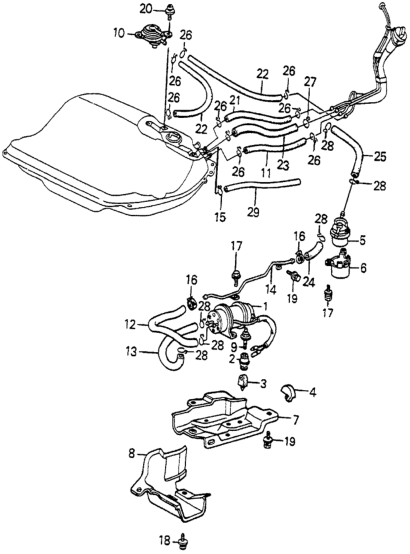 Honda 16711-SA5-000 Rubber, Fuel Pump Mounting