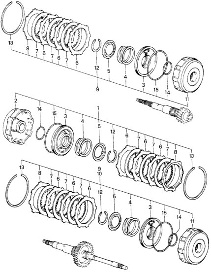 Honda 22600-PA9-671 Clutch Assy., Second