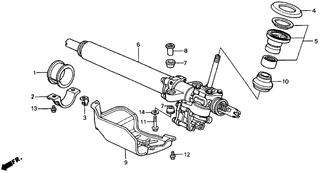 Honda 53502-SM4-000 Grommet B, Steering