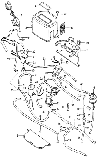 Honda 36024-692-791 Holder, Tube