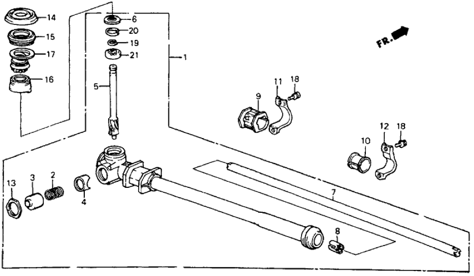 Honda 53427-SB2-671 Rack, Steering