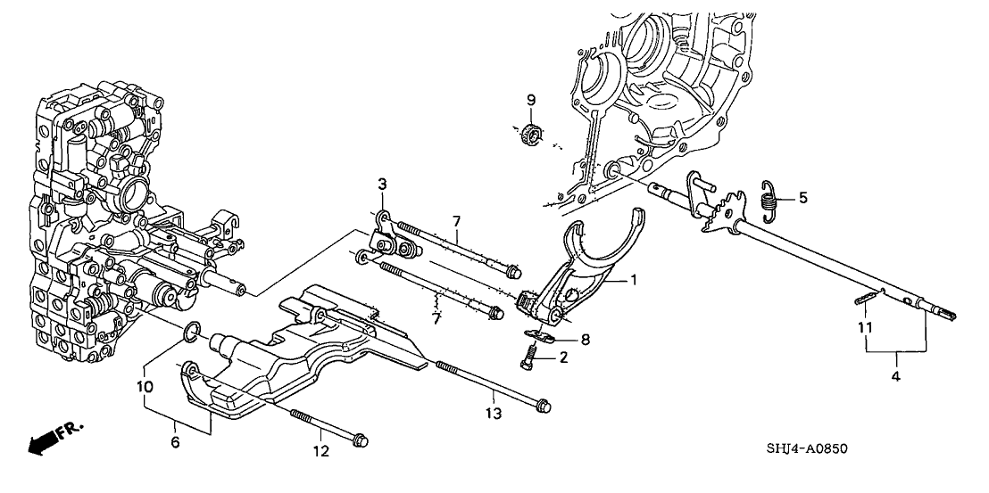 Honda 24410-RGR-010 Shaft, Control