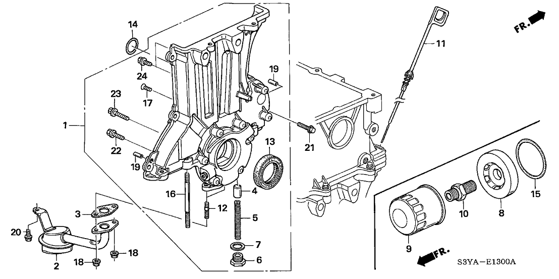 Honda 15220-PHM-000 Strainer, Oil