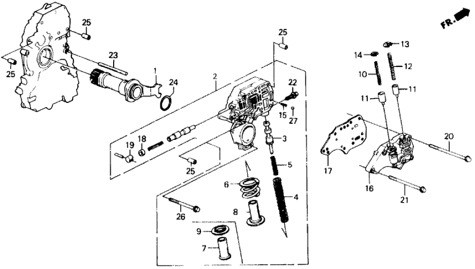 27251-PY8-J10 Honda Spring, Torque Converter Checkvalve