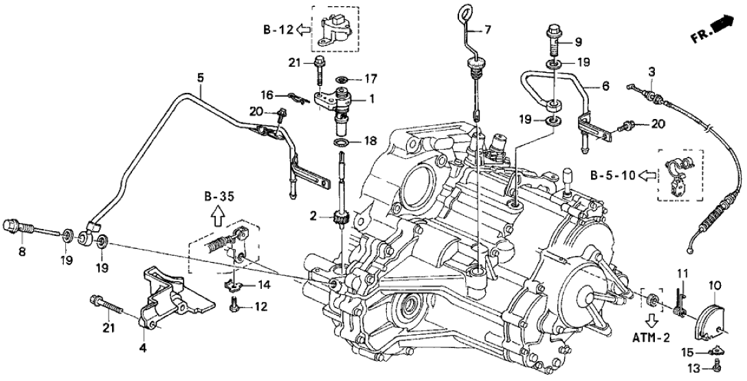 Honda 24360-P54-003 Cable, Throttle (Automatic)