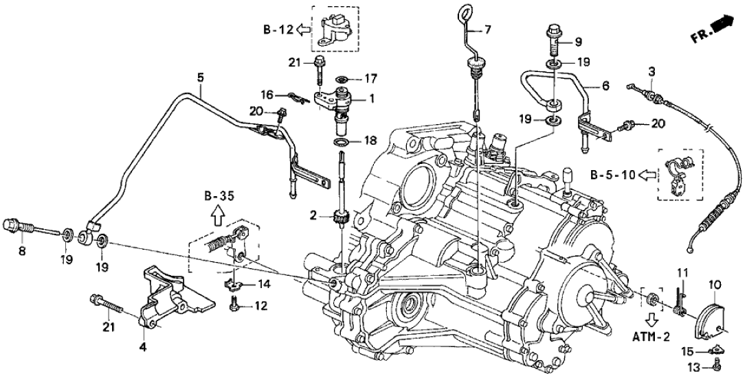 Honda 25210-P4P-G00 Pipe A (ATf)