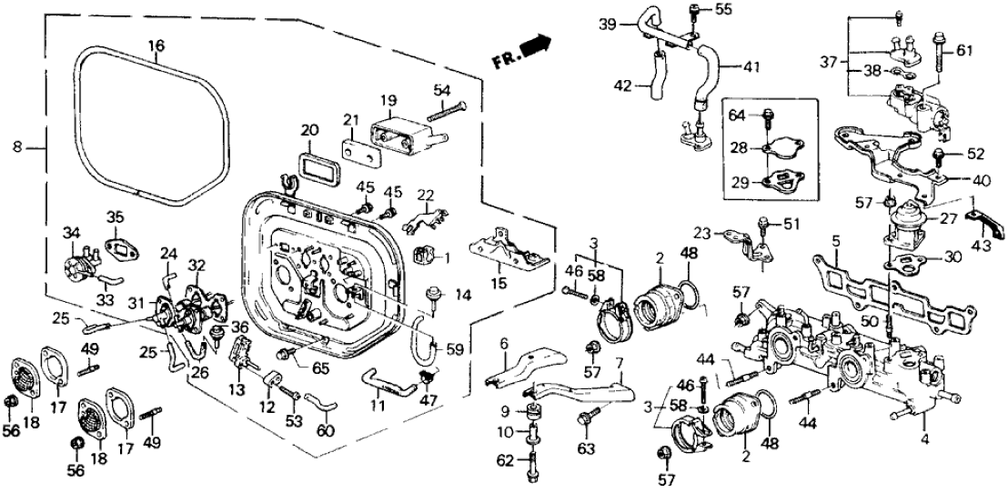 Honda 36467-PK1-A00 Tube, Electronic Air Control Valve (Outer)