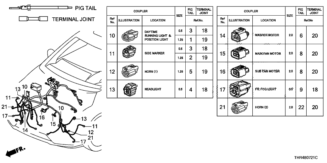 04321-SP0-305 Honda Kit Conn