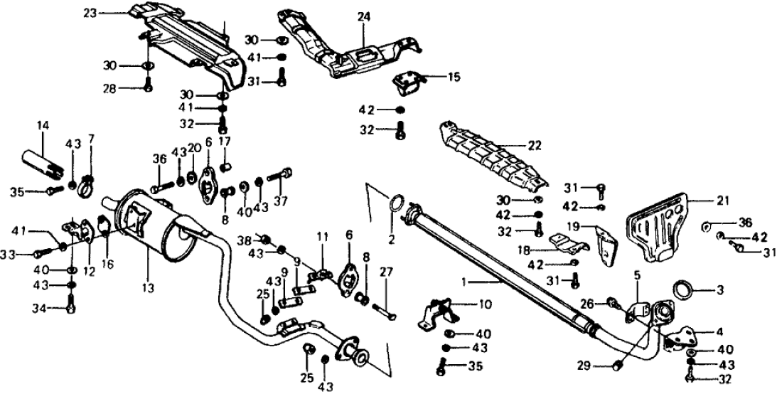 Honda 18248-659-010 Bracket, Exhuast Pipe Mount