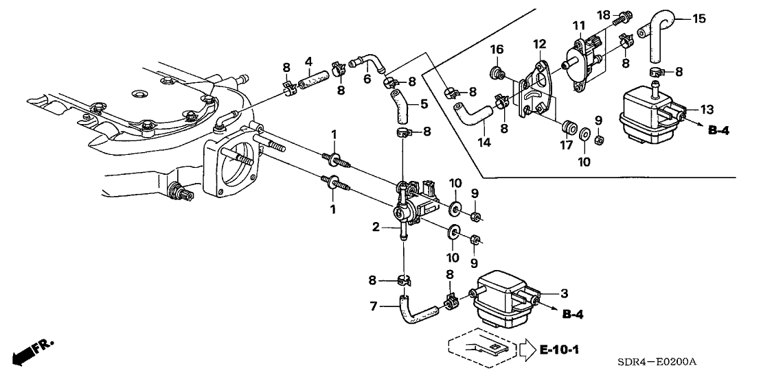 Honda 36168-RCJ-A00 Tube C, Purge