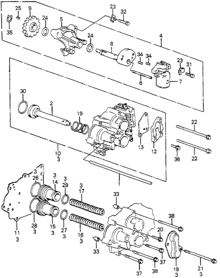 Honda 27571-PA9-010 Piston, Third Accumulator