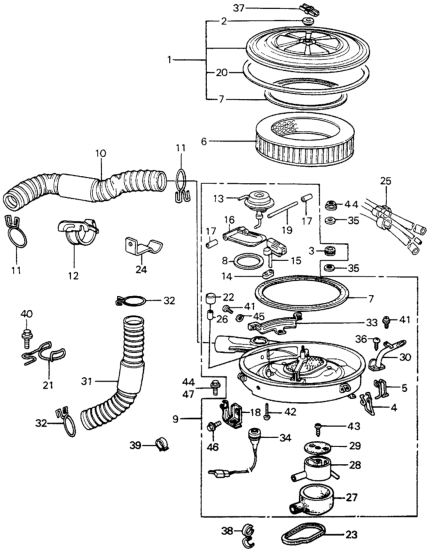 Honda 17258-PA0-300 Gasket, Air Cleaner Cover