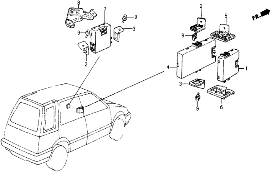 Honda 37741-SB6-671 Bracket, Radiator Fan Timer