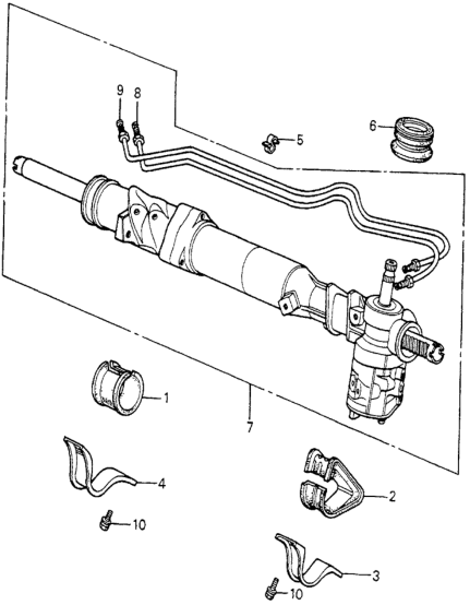 Honda 53643-692-670 Pipe B, Brake