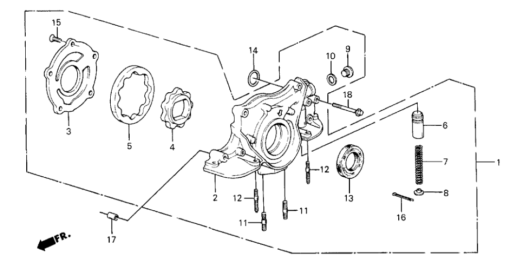 Honda 15112-PE0-010 Cover, Oil Pump