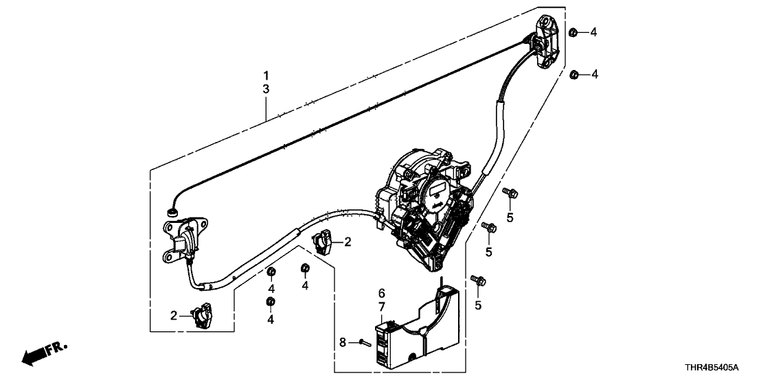 Honda 72010-THR-A04 MOTOR, R PSD UNIT