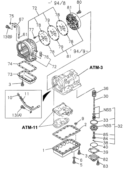 Honda 8-96041-203-0 Support Assy., Center