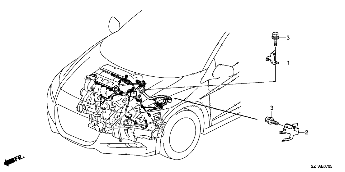 Honda 32750-RTW-J00 Stay, Shock Absorber Housing