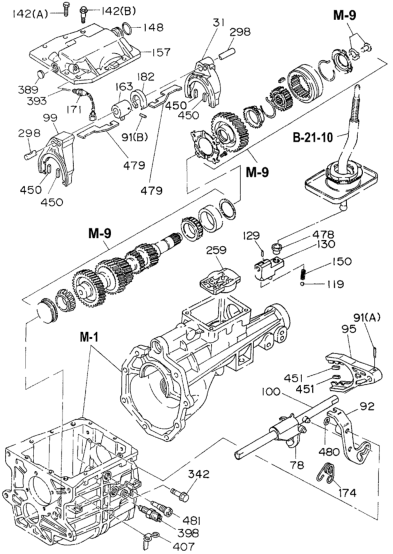 Honda 8-97028-144-0 Bolt, Quadrant Box