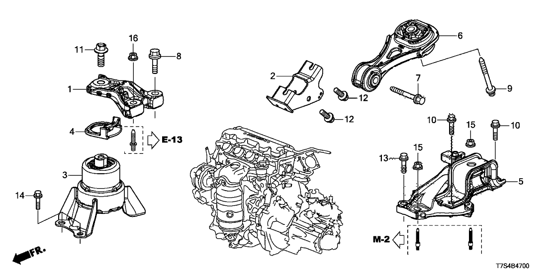 Honda 90160-T9D-000 Bolt,Flange 14X11