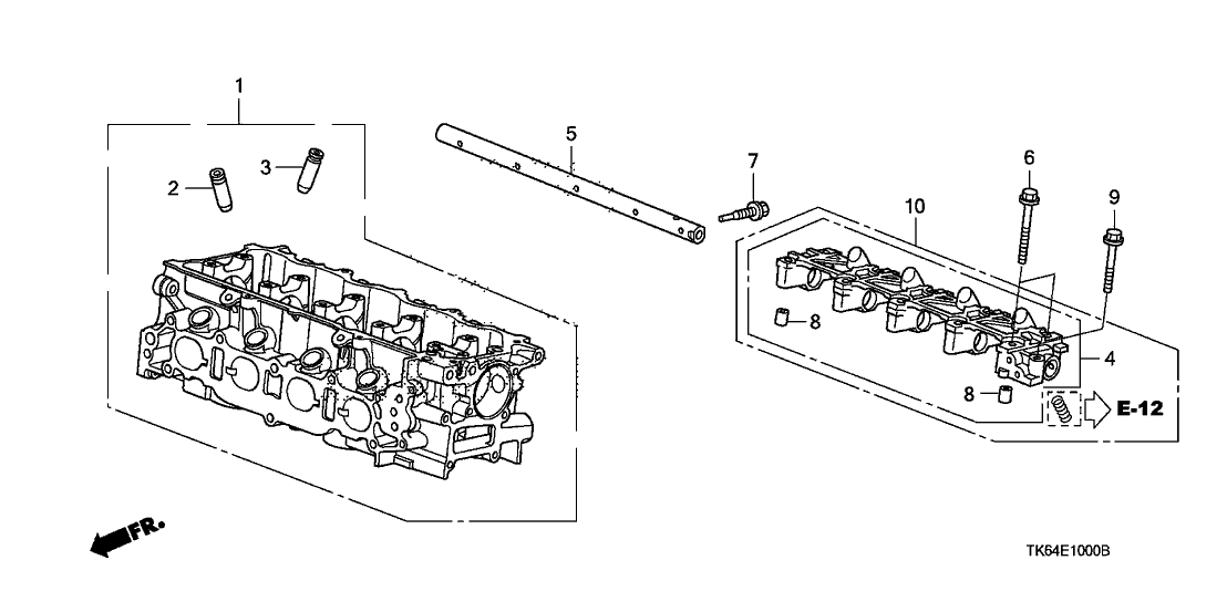 Honda 12432-RB1-010 Bridge, Rocker Shaft