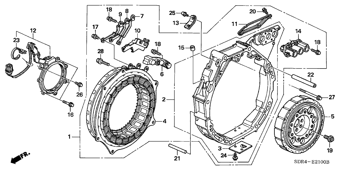 Honda 1A810-RCJ-003 Stator Assy., Position Sensor