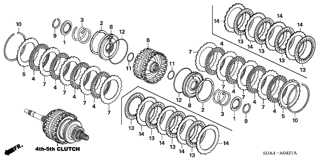 Honda 22653-RCL-A01 Plate, Clutch Wave (2.0MM)