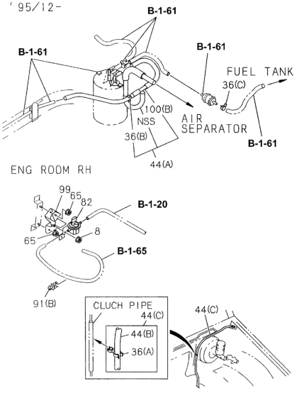 Honda 8-97104-319-1 Bracket, Vacuum Switching Valve