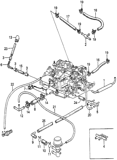 Honda 17321-PB2-660 Joint, Six-Way