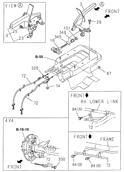 Honda 8-97180-570-0 Trunnion, Parking Brake