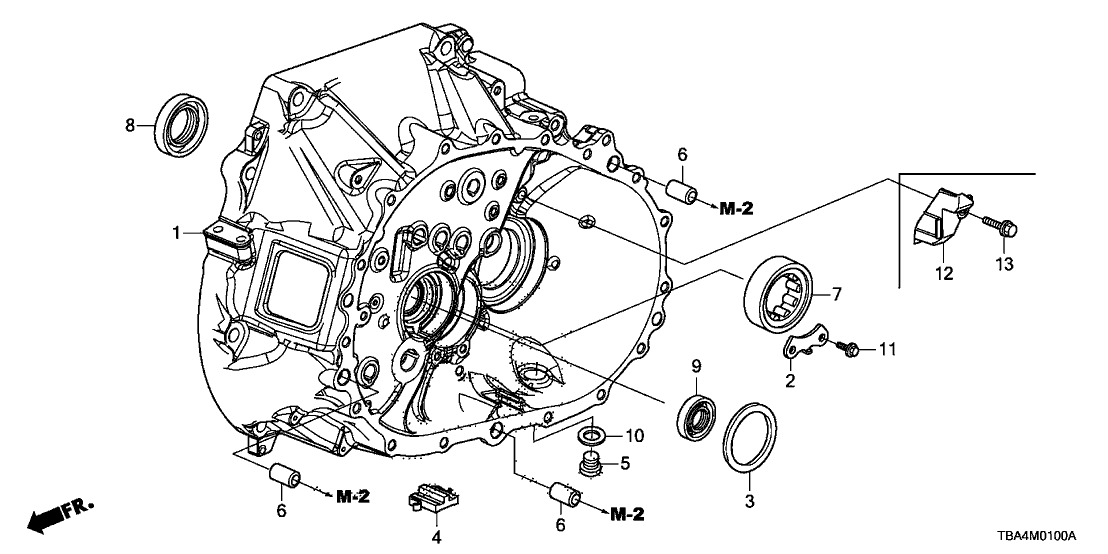 Honda 21000-5GT-000 Case Complete, Clutch