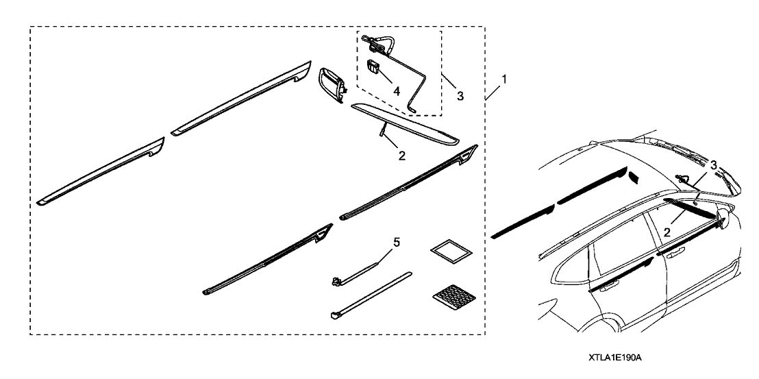 08E19-TLA-9M002 Honda LIGHT ASSY