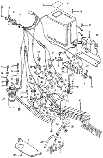 Honda 36024-PB3-661 Holder, Tube