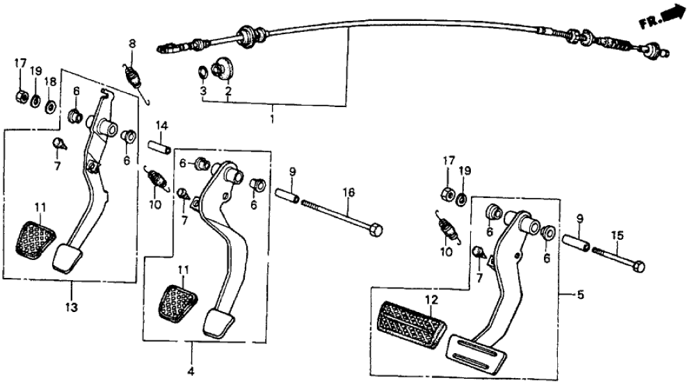 Honda 46500-SB2-710 Pedal Assy., Brake