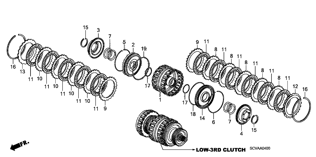 Honda 22551-RZH-003 Plate, Clutch End (1) (2.1MM)