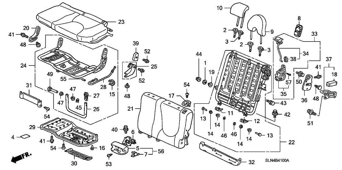 Honda 82118-SAA-N01 Damper, Foot Guide