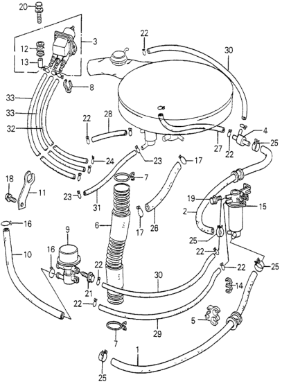 16500-689-660 Honda Tube, Purge Line