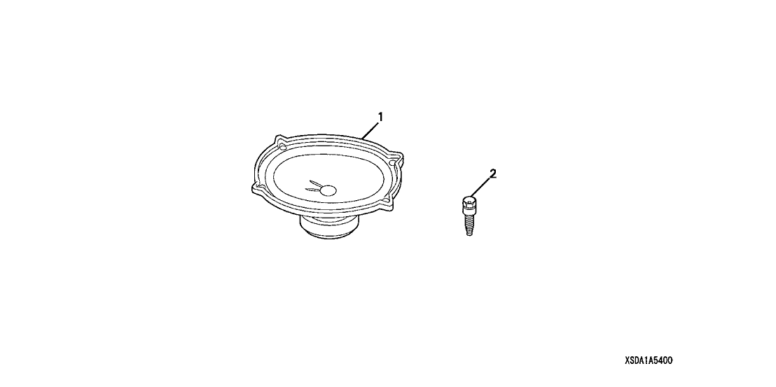 Honda 08A54-SDA-100 Speaker, RR.