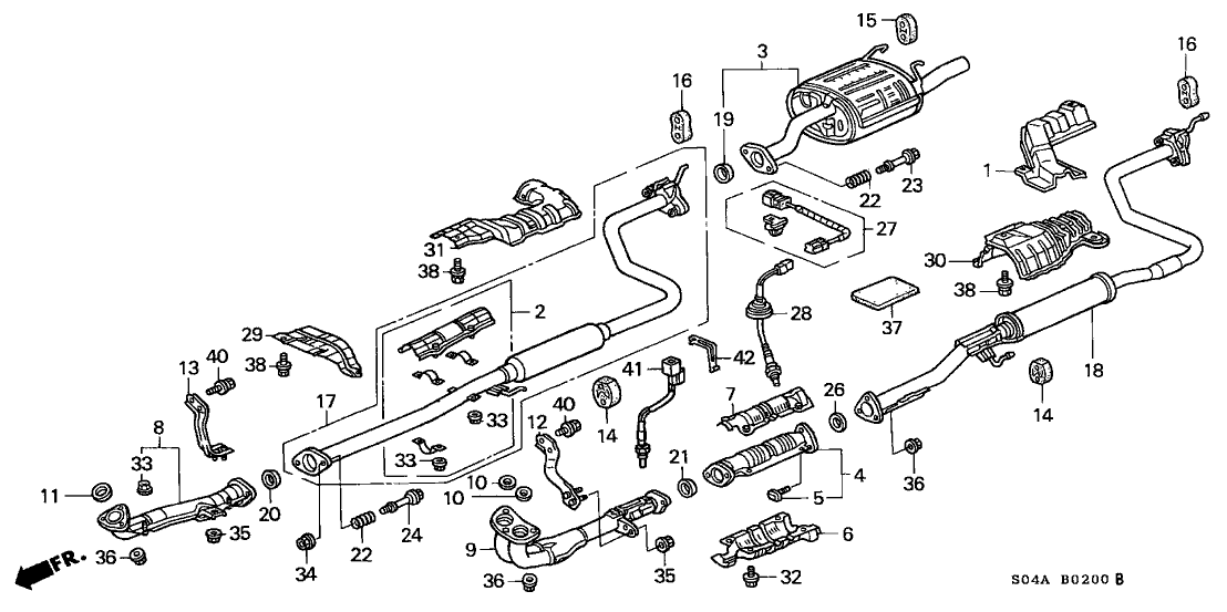 Honda 36533-P2P-A00 Clamp, Oxygen Sensor