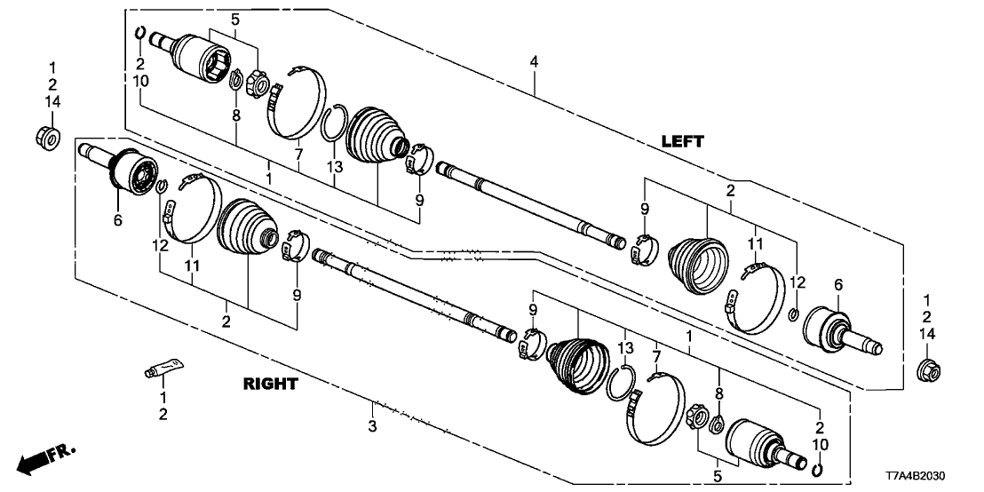 Honda 42337-TZ7-A01 Circlip
